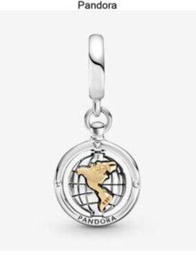 Pandora Silver and Gold World Charm Bracelet
